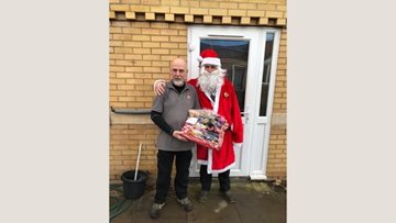 Wombwell Hall Colleague gets helping hand from Santa Clause